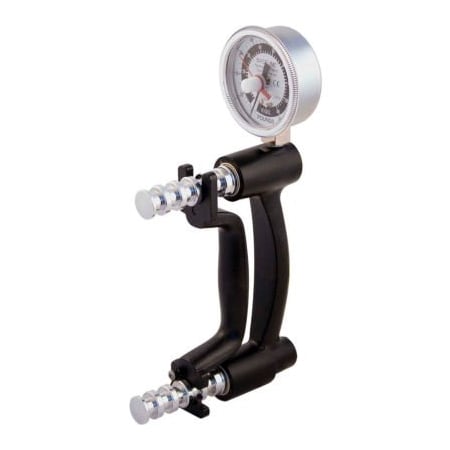 Fabrication Enterprises Baseline HD Hydraulic Hand Dynamometer, 200 lb. Capacity, Black 12-0221